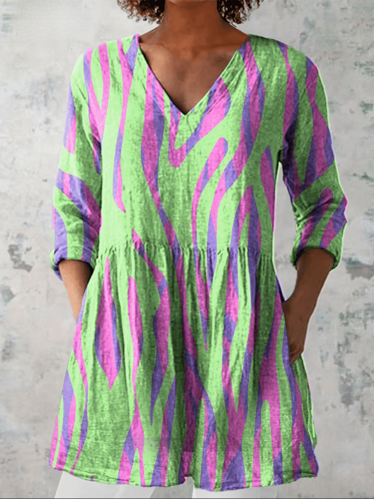 Hermione - Blusa Larga Elegante - VENZA BARCELONA