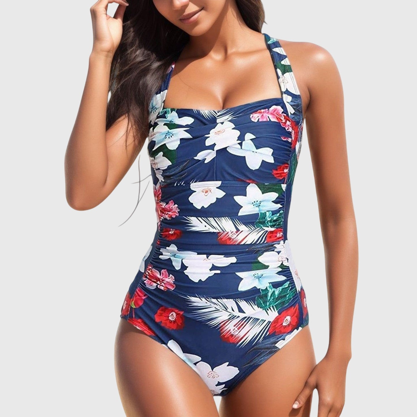 Calista - Bañador De Una Pieza Floral - VENZA BARCELONA