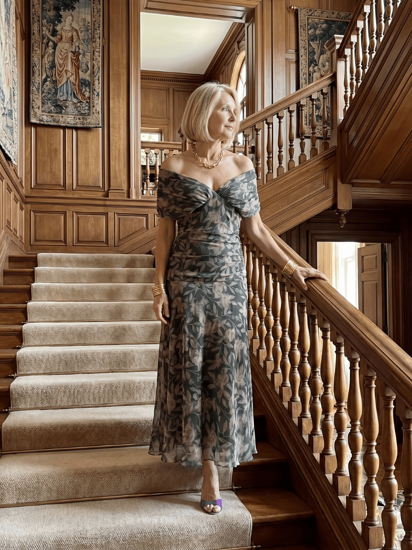 Camilla | Vestido midi fluido - VENZA BARCELONA