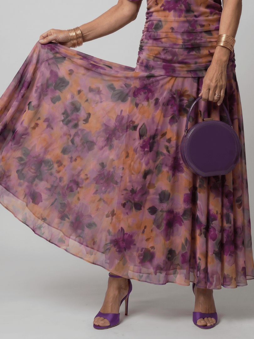 Camilla | Vestido midi fluido - VENZA BARCELONA