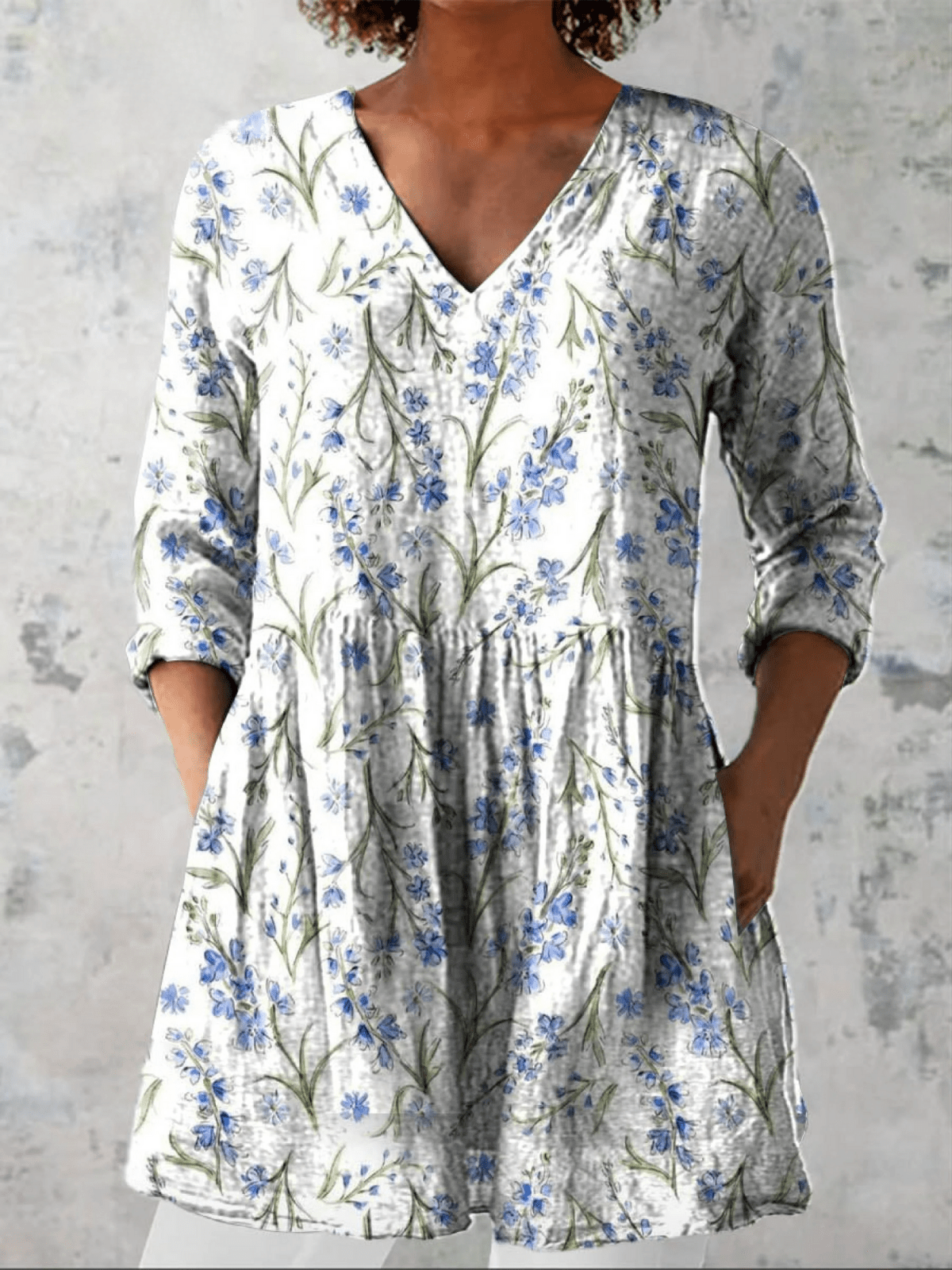 Cintia - Blusa Larga Elegante - VENZA BARCELONA