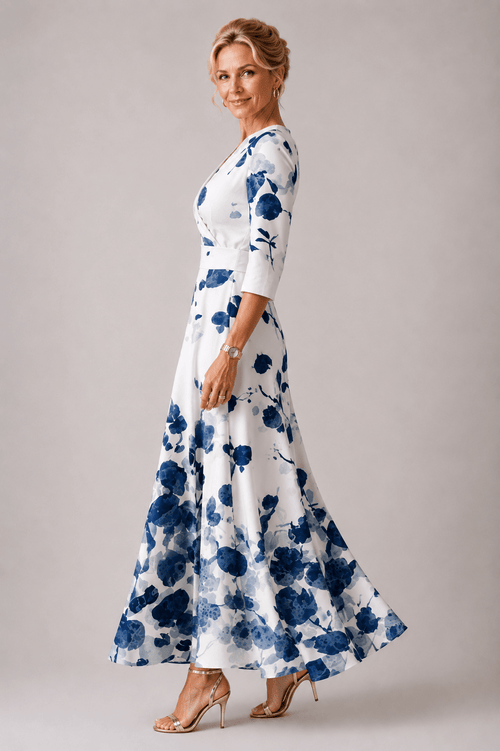 Cleo | Vestido chic con estampado floral - VENZA BARCELONA