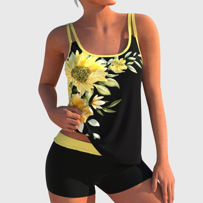 Daphne - Bikini Floral De Dos Piezas - VENZA BARCELONA