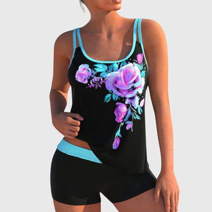 Daphne - Bikini Floral De Dos Piezas - VENZA BARCELONA