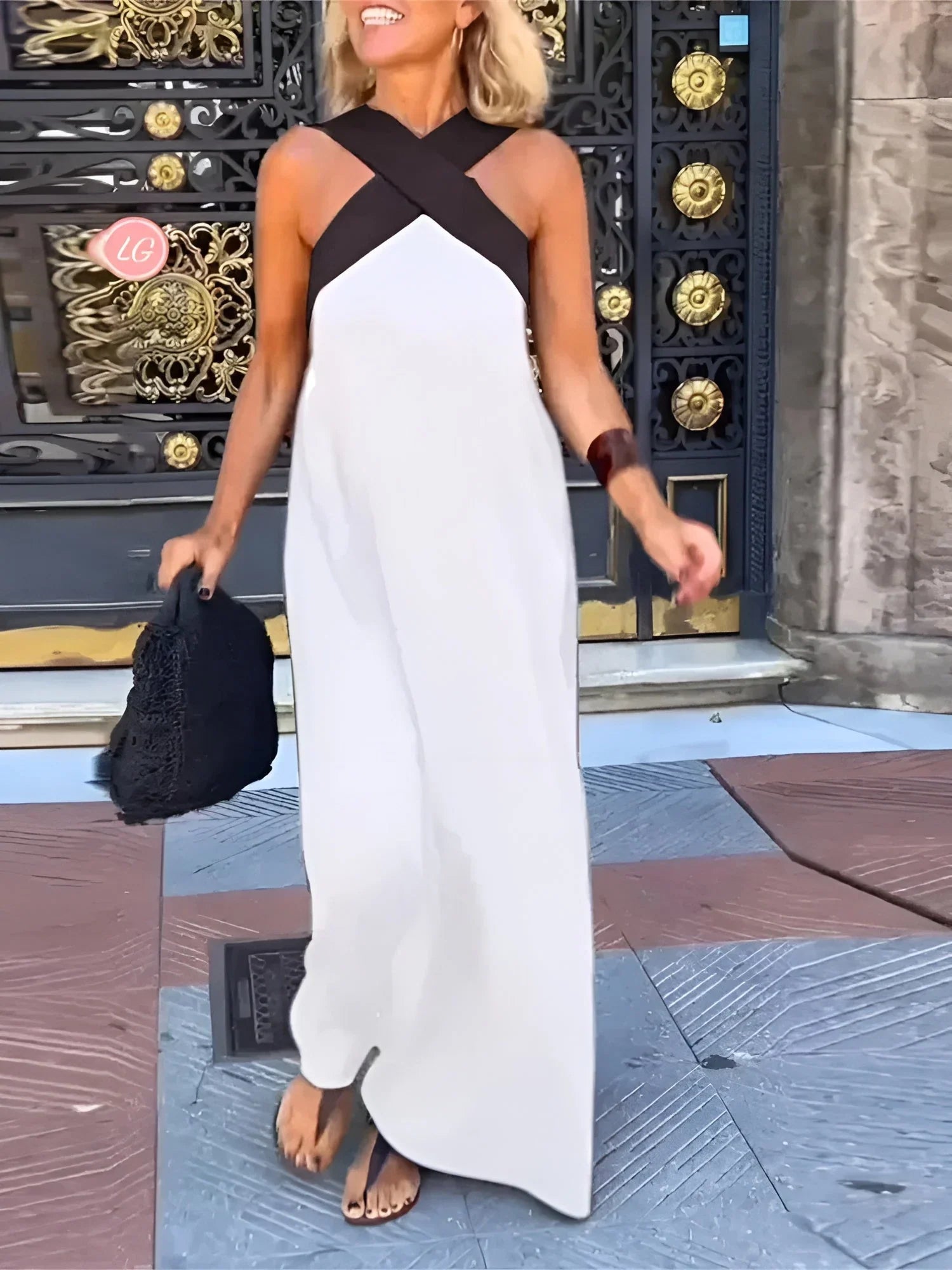 DELFINA | VESTIDO DE CORTE CRUZADO - VENZA BARCELONA