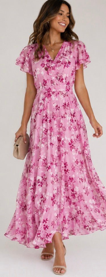 Greta | Vestido glamuroso favorecedor para el vientre - VENZA BARCELONA