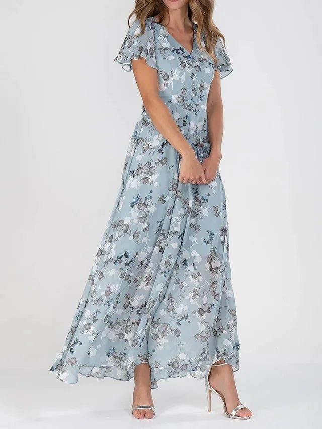 Greta | Vestido glamuroso favorecedor para el vientre - VENZA BARCELONA