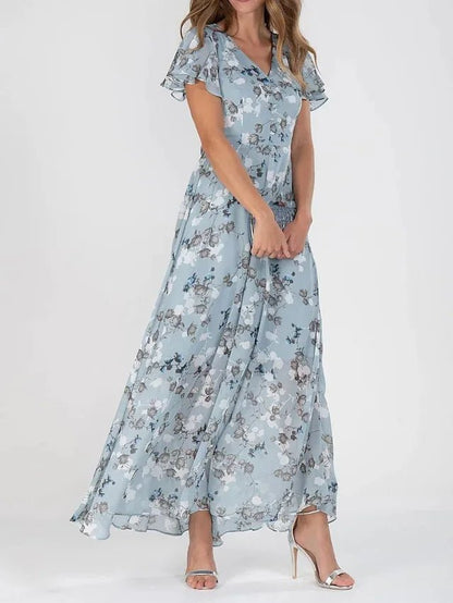 Greta | Vestido glamuroso favorecedor para el vientre - VENZA BARCELONA
