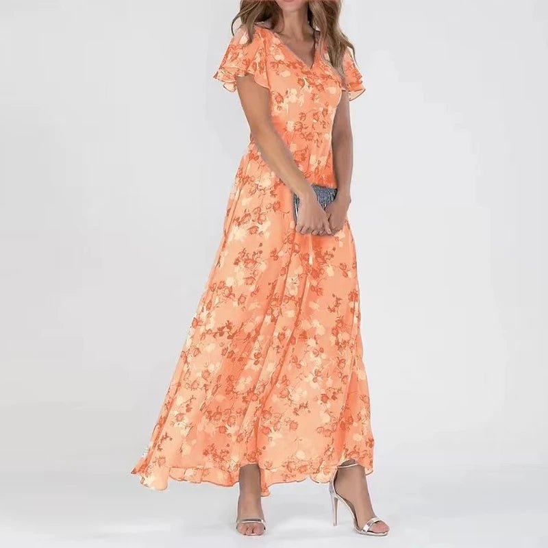 Greta | Vestido glamuroso favorecedor para el vientre - VENZA BARCELONA