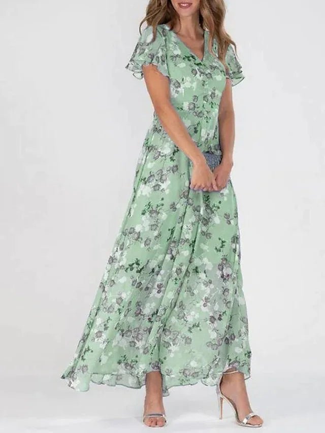 Greta | Vestido glamuroso favorecedor para el vientre - VENZA BARCELONA