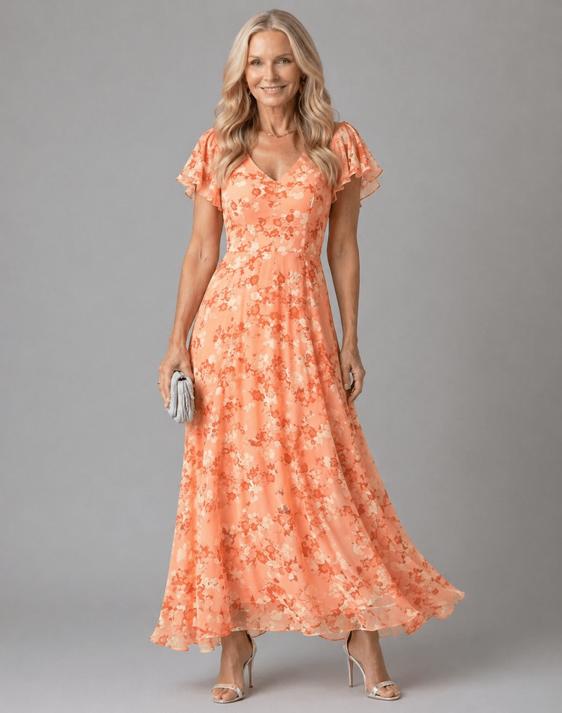 Greta | Vestido glamuroso favorecedor para el vientre - VENZA BARCELONA