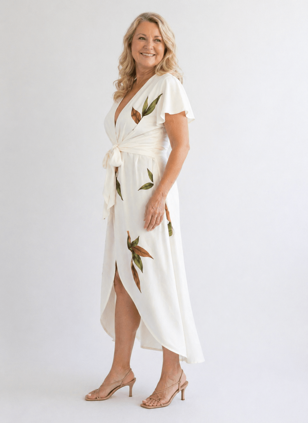 Letizia | Vestido cruzado elegante - VENZA BARCELONA