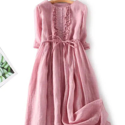 Livia | Vestido Maxi ligero - VENZA BARCELONA