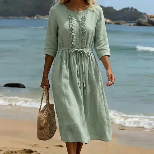 Livia | Vestido Maxi ligero - VENZA BARCELONA
