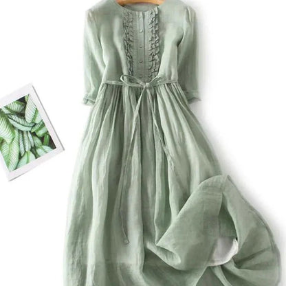 Livia | Vestido Maxi ligero - VENZA BARCELONA