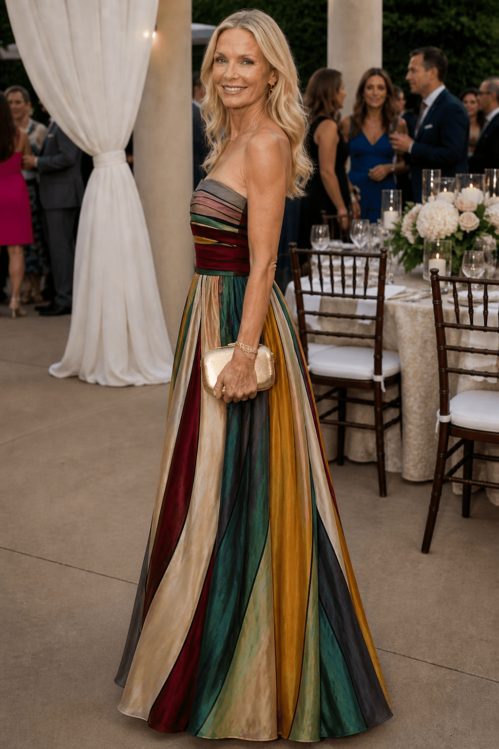 Maddalena | Vestido trapecio elegante sin tirantes - VENZA BARCELONA