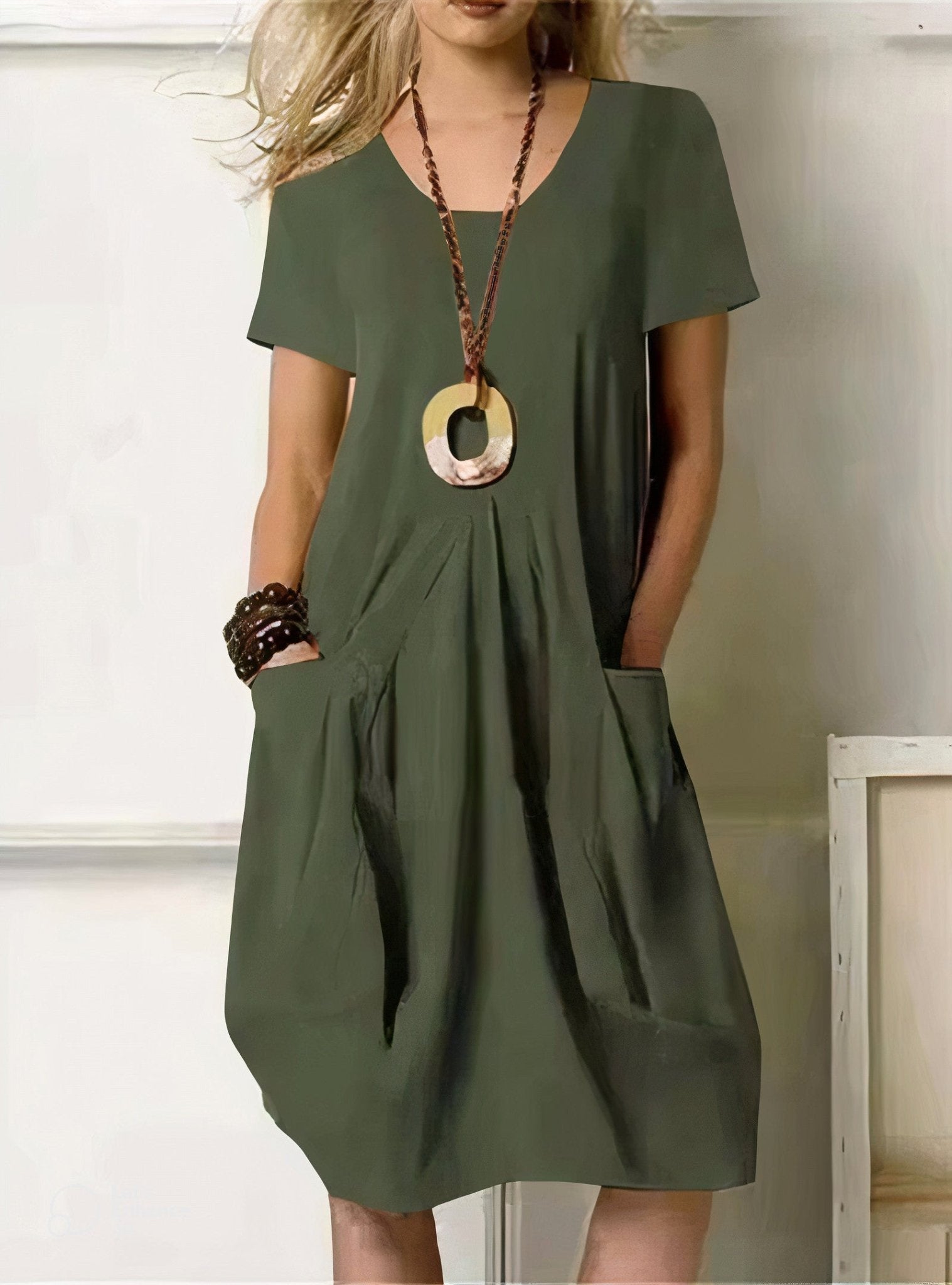 Marisa™ | Vestido fluido de estilo casual - VENZA BARCELONA