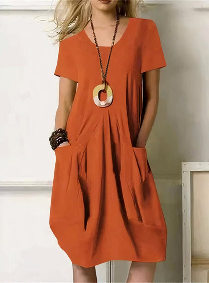Marisa™ | Vestido fluido de estilo casual - VENZA BARCELONA
