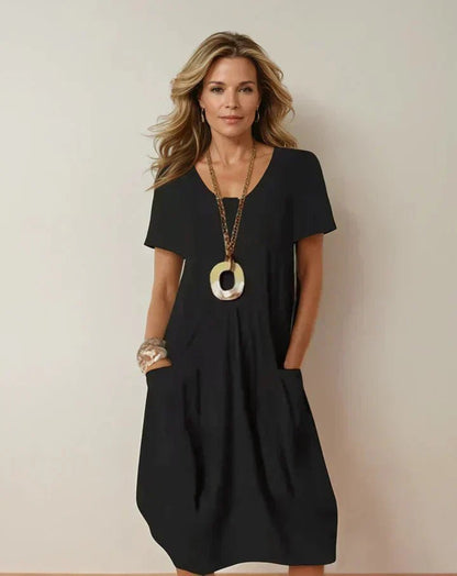 Marisa™ | Vestido fluido de estilo casual - VENZA BARCELONA