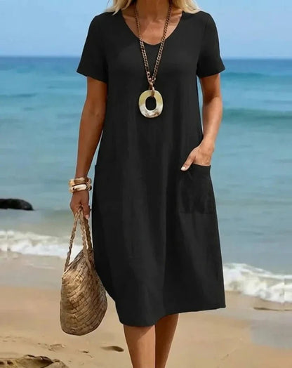 Marisa™ | Vestido fluido de estilo casual - VENZA BARCELONA