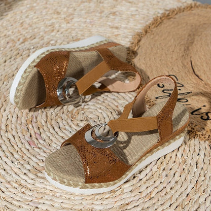 MOREAU LYON | SANDALES À TALON COMPENSÉ STYLÉES POUR FEMMES - VENZA BARCELONA