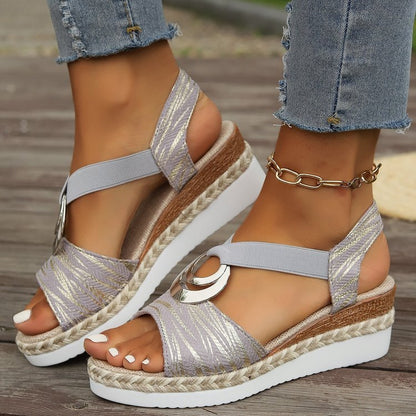 MOREAU LYON | SANDALES À TALON COMPENSÉ STYLÉES POUR FEMMES - VENZA BARCELONA