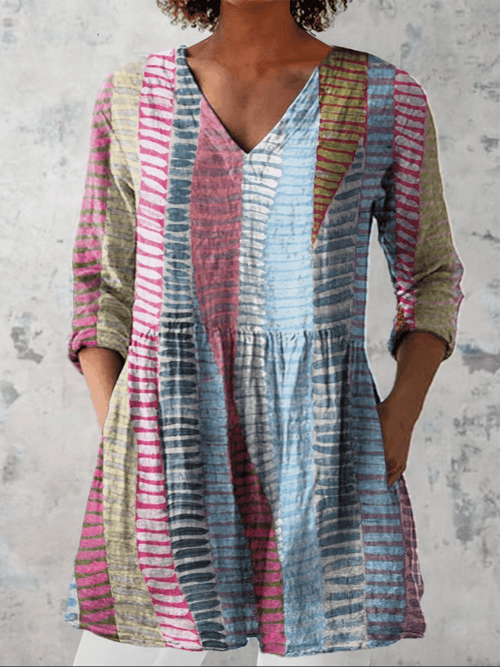 Ofelia - Blusa Larga Elegante - VENZA BARCELONA