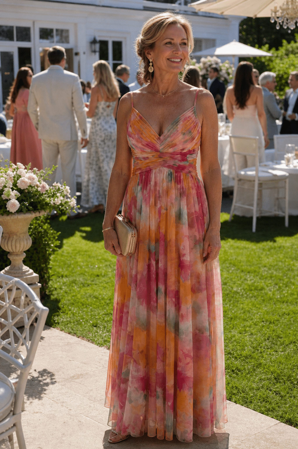 Pandora | Vestido largo cruzado fluido - VENZA BARCELONA