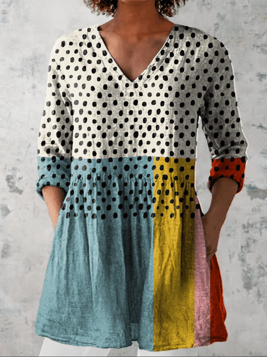 Renata - Blusa Larga Elegante - VENZA BARCELONA