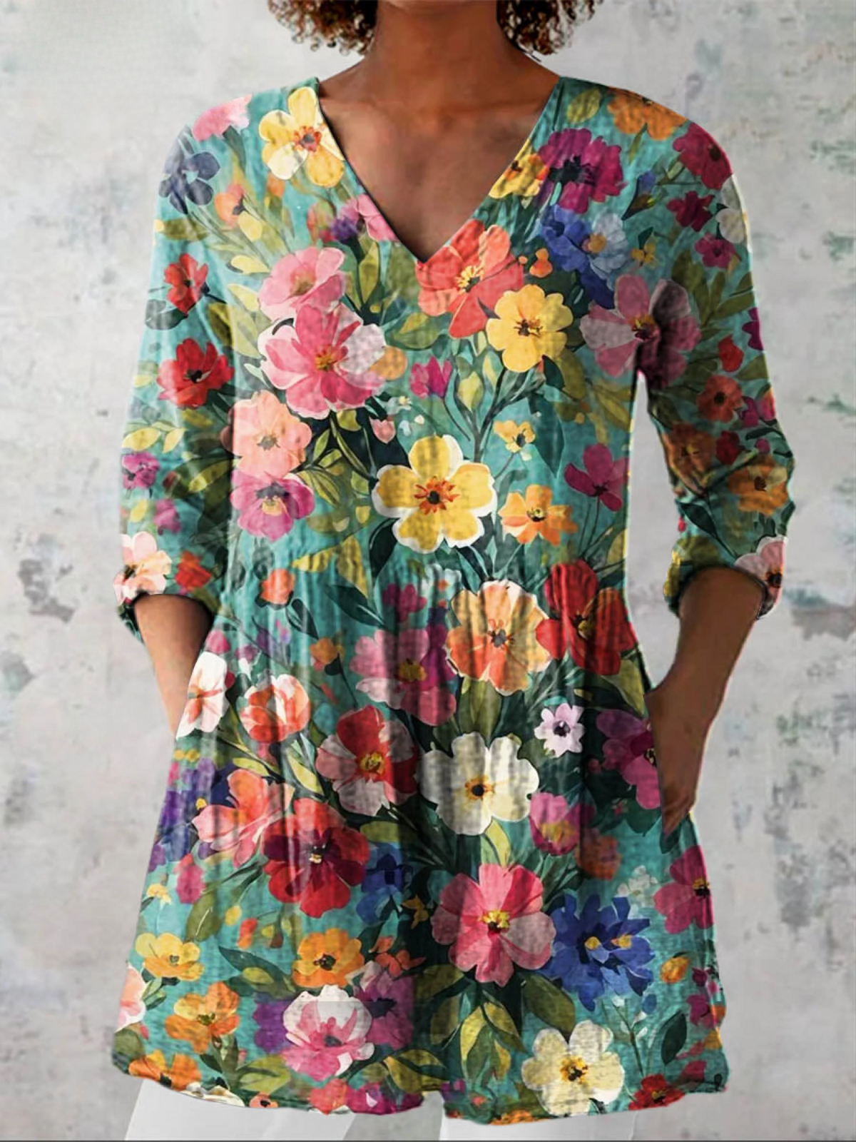 Valentina - Blusa Larga Elegante - VENZA BARCELONA