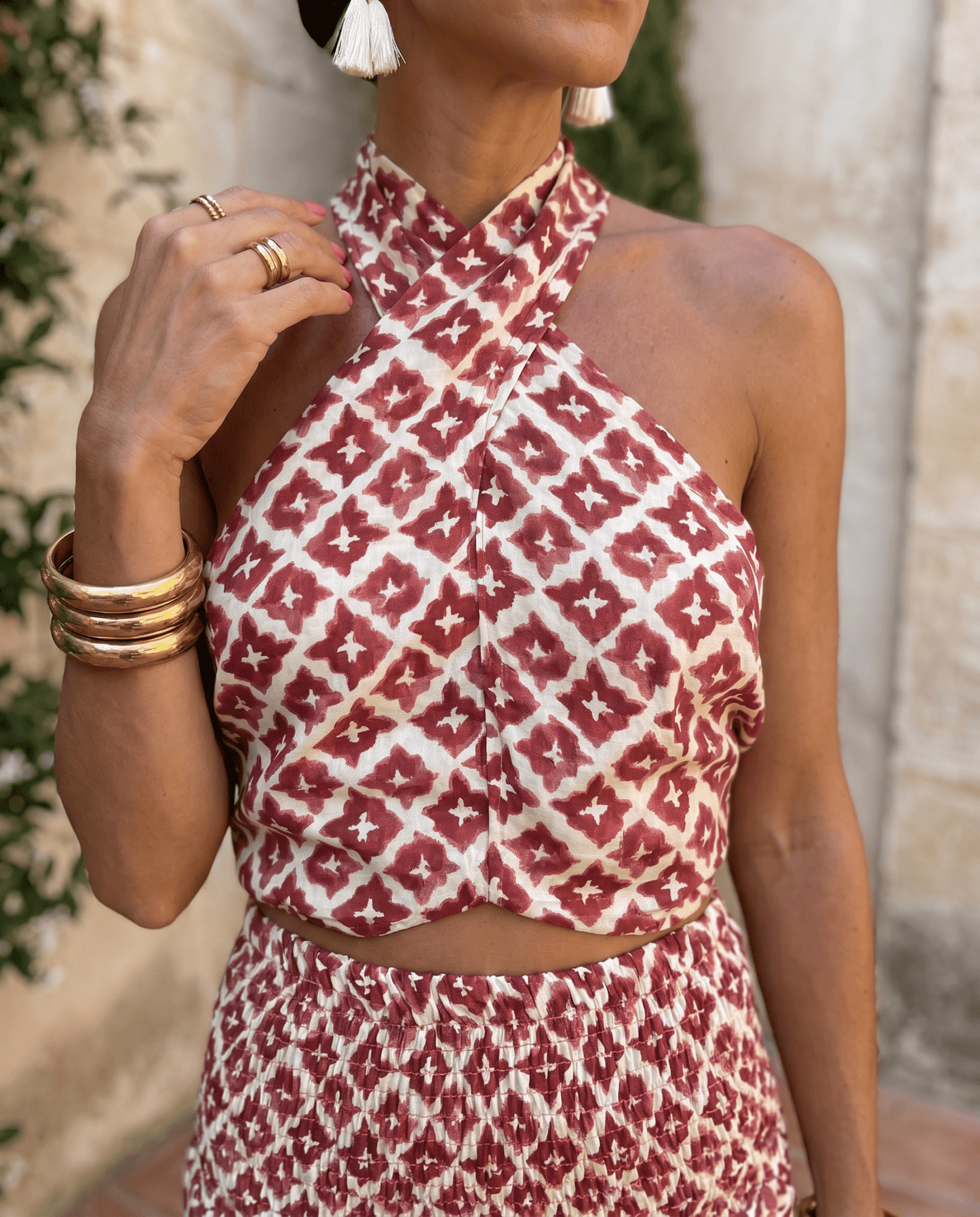 XX1 Elsa | Conjunto Elegante con Diseño de Hombros Descubiertos - VENZA BARCELONA