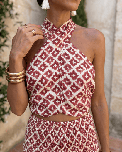 XX1 Elsa | Conjunto Elegante con Diseño de Hombros Descubiertos - VENZA BARCELONA