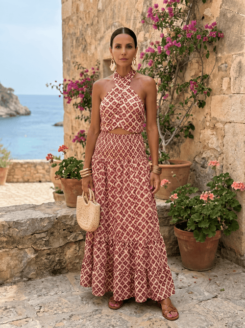 XX1 Elsa | Conjunto Elegante con Diseño de Hombros Descubiertos - VENZA BARCELONA